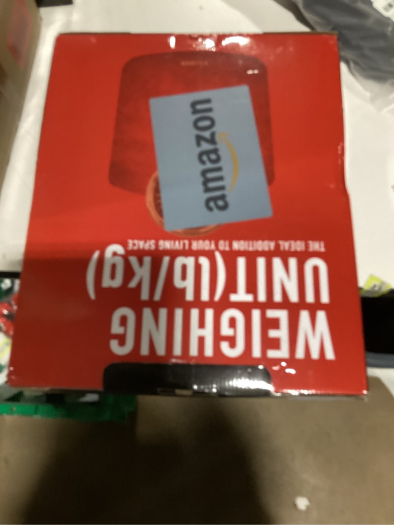 Condition photo showing New/Like New for EILISON Highly Advance 2-in-1 Digital & Analog Weighing Scale for Body Weight-400lbs, 4 High Precison GX Sensor Accurate, Thick Tempered Glass, Extra Large Display (Red)