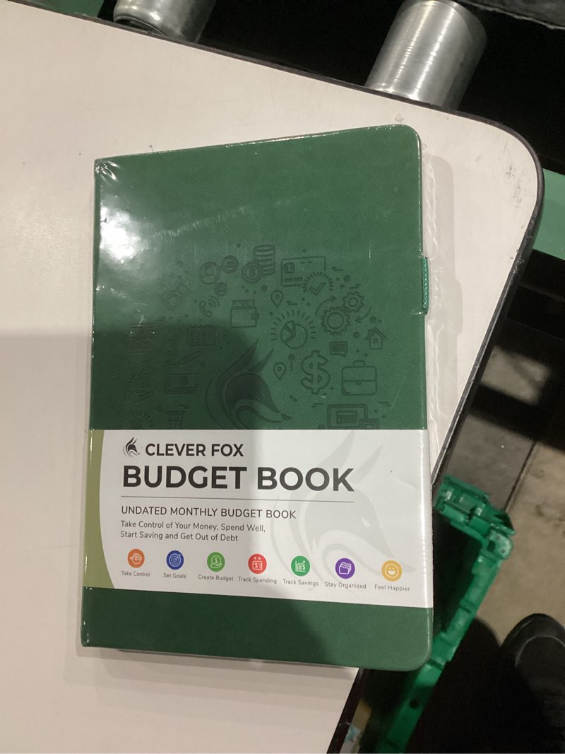 Condition photo showing New/Like New for Clever Fox Budget Book – Financial Planner Organizer & Expense Tracker. Money Planner Account Notebook for Monthly Budgeting. Compact (Moss Green) Moss Green Compact (5.3" x 7.7") - Smaller than A5