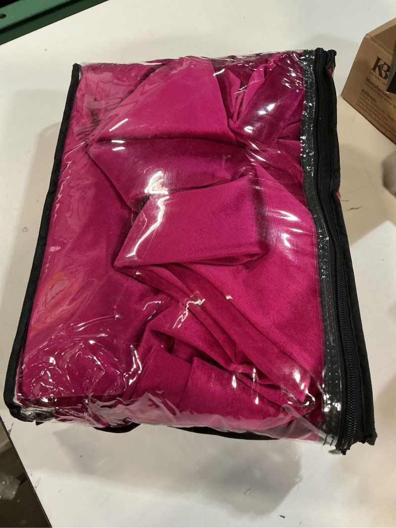 Condition photo showing Good Condition for bulbul living room velvet window curtains 72 inch length- 2 panels hot pink blackout window drapes curtain thermal insulated room darkening decor grommet curtains for bedroom hot pink 52"w x 72"l (pack of 2)