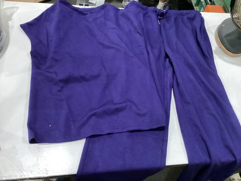 Condition photo showing Good Condition for sampeel two piece sets for women summer vacation outfits cap sleeve tops lounge matching sets clothing beach fashion clothes dark blue large