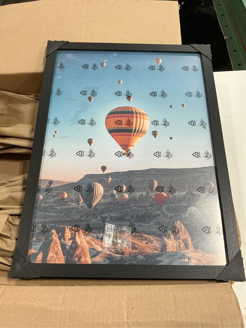 Condition photo showing Good Condition for 13x18 picture frame black for wall hanging, wood 13 x 18 frame photo frame for wall horizontally or vertically, black, 1 pack 1 13x18 inch