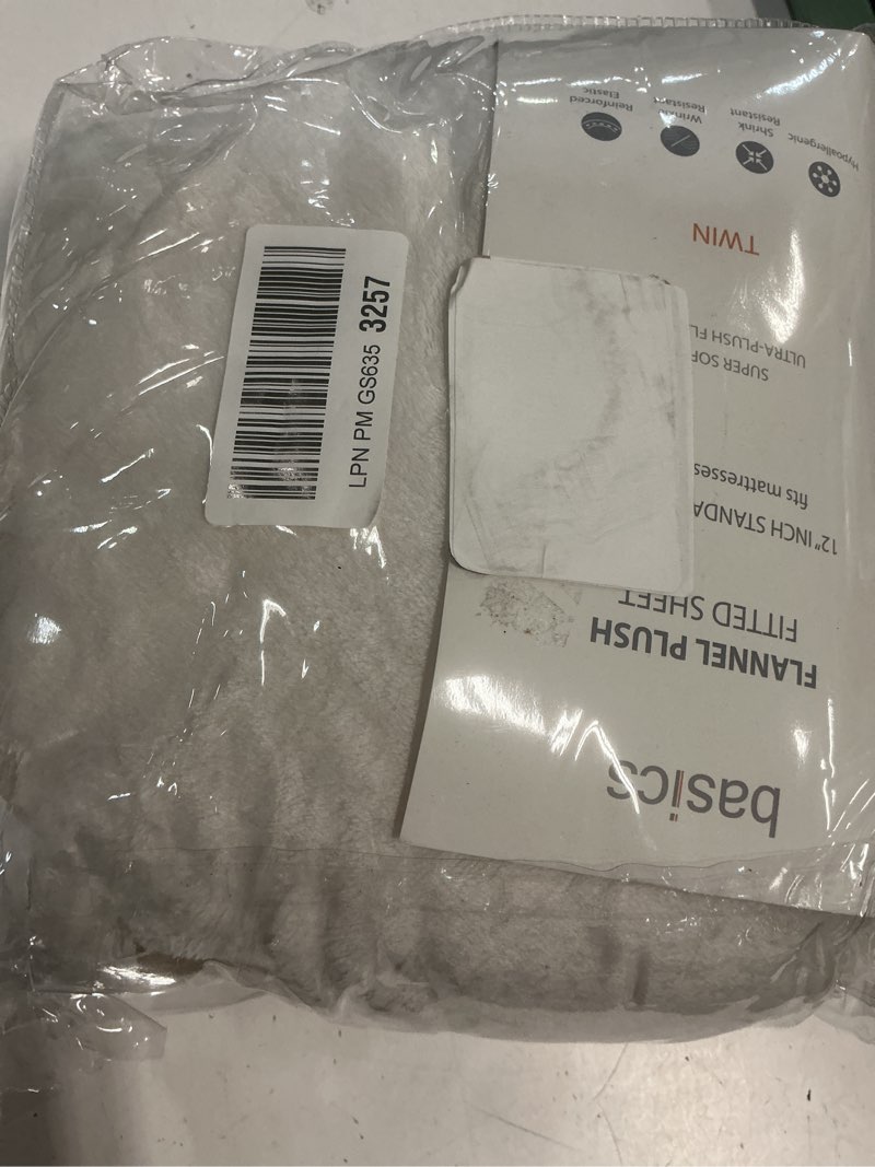 Condition photo showing Good Condition for cathay home twin fitted sheet, 12" deep pocket ultra soft thick plush microfiber, all season cozy warmth, cream cream twin