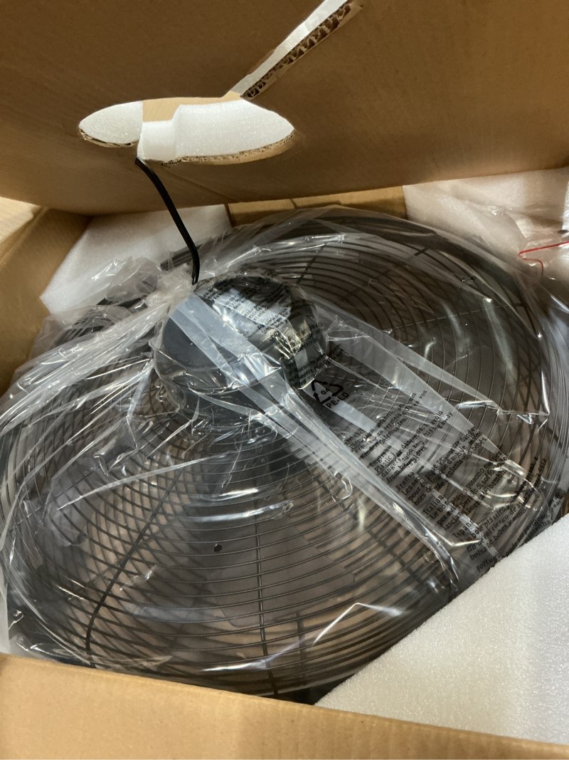 Condition photo showing Good Condition for outdoor ceiling fans with lights, 20'' gazebo fan, plug in ceiling fan for patios, pergola, ceiling fan with remote control, hanging with hook,black