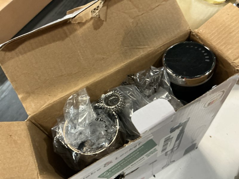 Condition photo showing As Is for liebe&lecker immersion blender handheld cordless, 3 in 1 cordless hand blender, 8 speed emulsion blender handheld with whisk milk frother for soup smoothie black