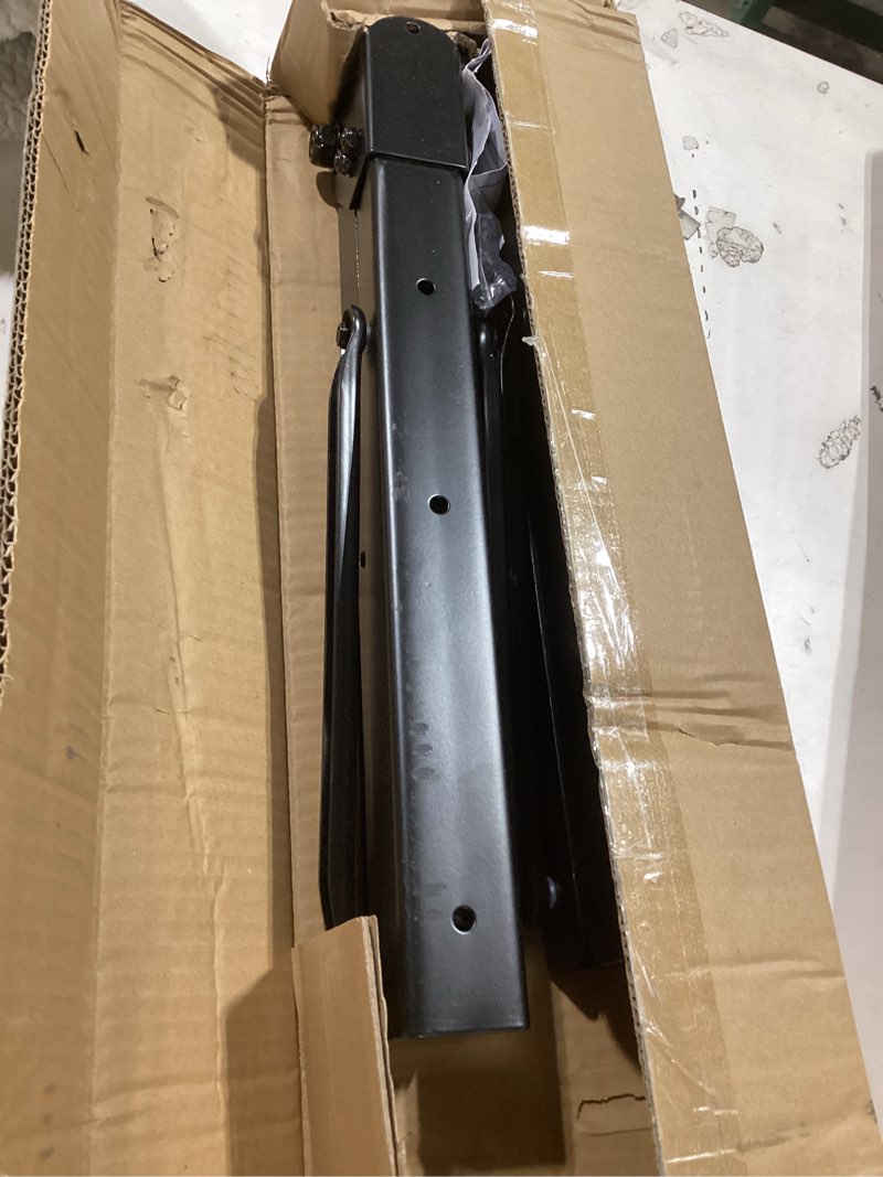 Condition photo showing As Is for walmann 24" folding shelf brackets, heavy duty collapsible brackets for shelves wall mounted hinges space saving folding bracket for table bench 24 inch