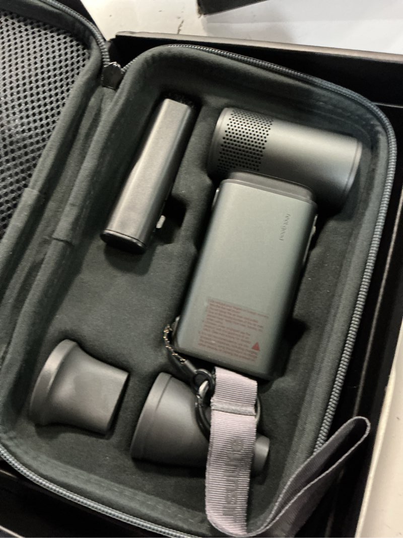 Condition photo showing Good Condition for jisulife portable handheld fan ultra2 9000mah, 5 in 1, up to 25hrs, 100 speed turbo fan, 18w power bank, flashlight, metal shell, travel essentials gifts for men with splash proof portable case-grey grey with case