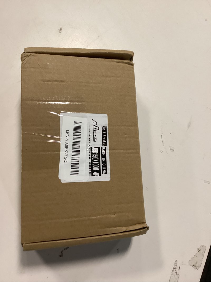 Condition photo showing New/Like New for Alise Floating Shelf Brackets,White L Bracket for Shelves Heavy Duty Thickened and Widen Hidden Brace Joint Angle Brackets for Wooden Board Hanging Supports Blind Shelf Wall Mount 6 Inch,Pack of 4 6 Inch L-Shape White (4 Pcs)