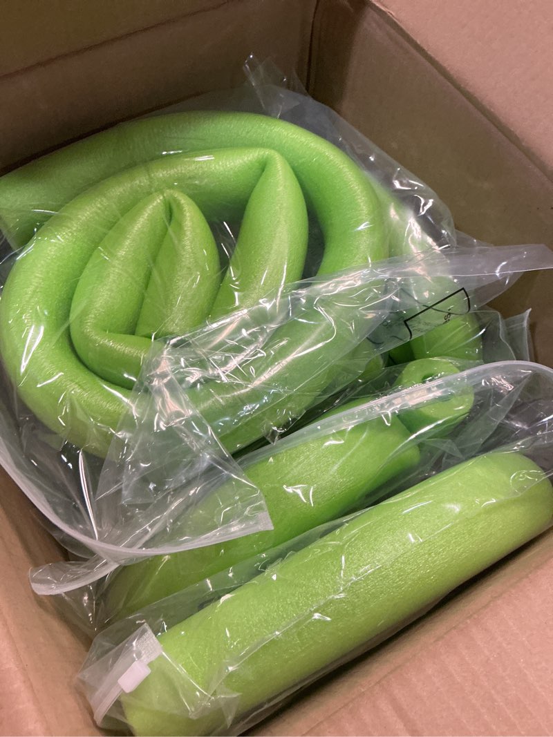 Sratte 8 Pcs Christmas Foam Noodles with Packaging Tape 55 Inch Hollow Foam Noodles for Christmas De