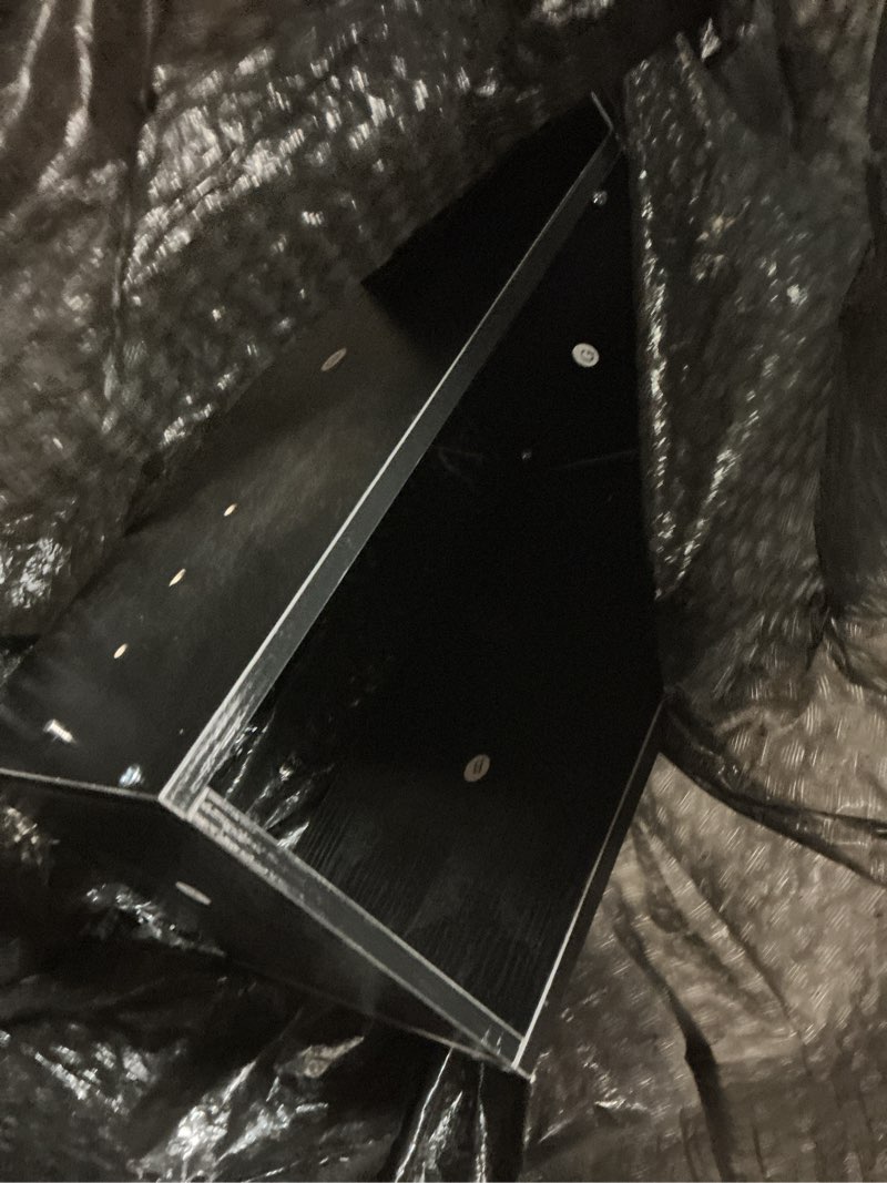 Condition photo showing As Is for nutikas desk shelves desktop orgnizer shlef - black office organization for top of desk organizers and accessories corner bookshelf table top shelving small hutch decorations for office