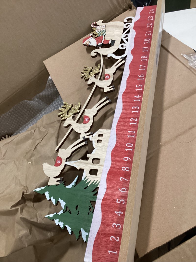 Condition photo showing Good Condition for Santa & Reindeer Advent Calendar Christmas