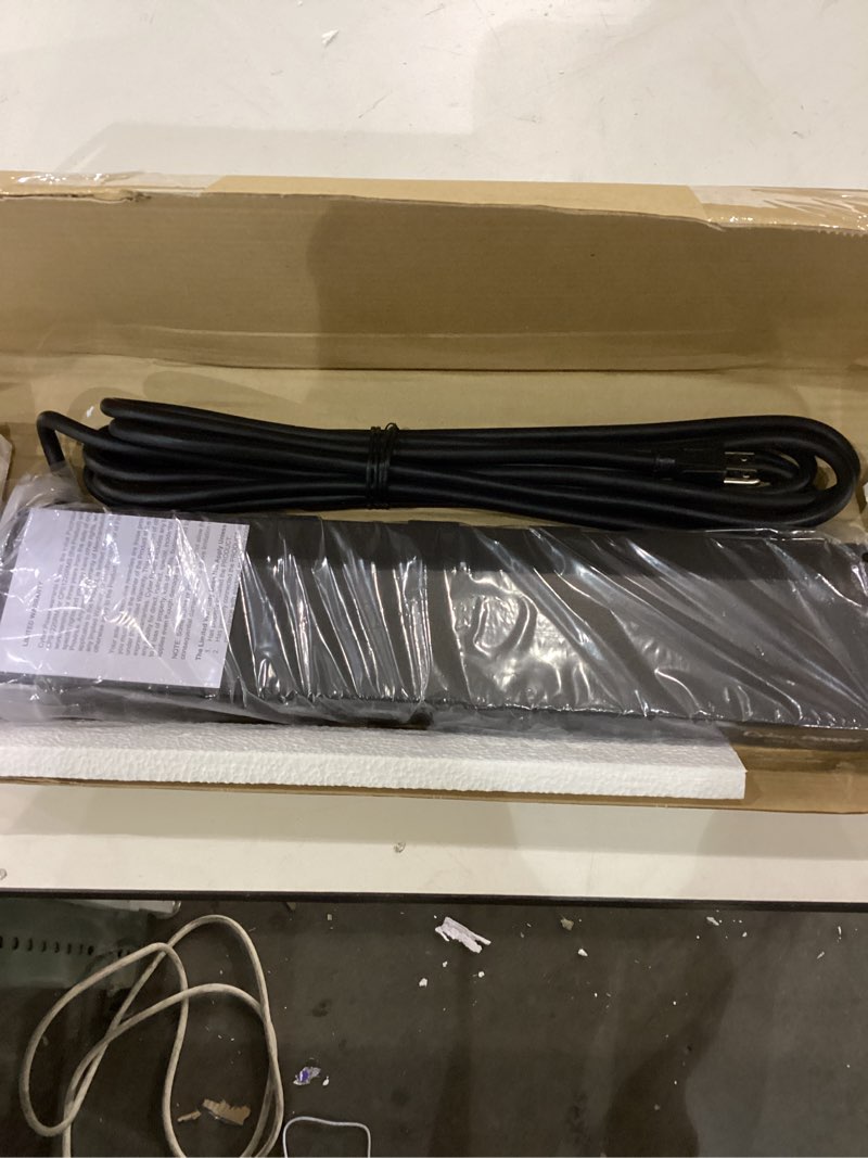 Condition photo showing item condition for cyberpower cps1215rms surge protector, 120v/15a, 12 outlets, 15 ft power cord, 1u rackmount 15a with surge protection single