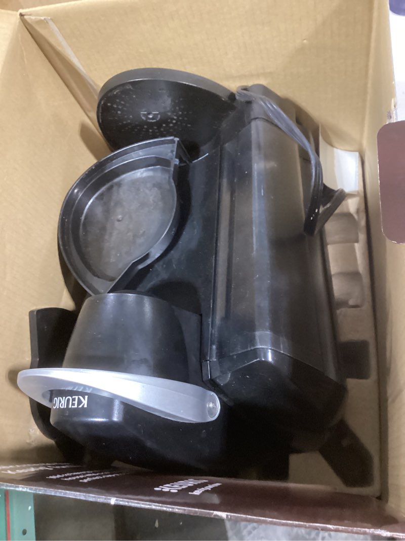 Condition photo showing As Is for Keurig K-Classic Single Serve K-Cup Pod Coffee Maker, with 3 Brew Sizes, 48oz Removable Reservoir, Black