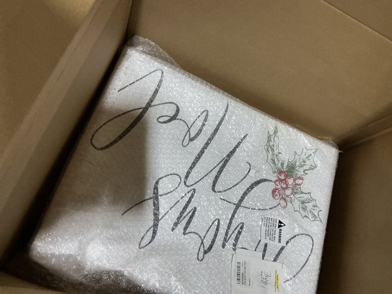 Condition photo showing Good Condition for Stupell Industries Joyous Noel Christmas Canvas Wall Art, 16 x 20, Multi-Color 16"L x 20"W