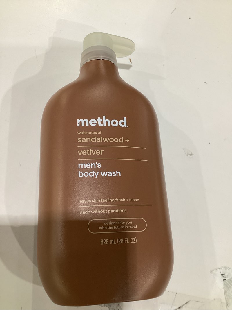 Condition photo showing Good Condition for method body wash, sandalwood + vetiver, 28oz