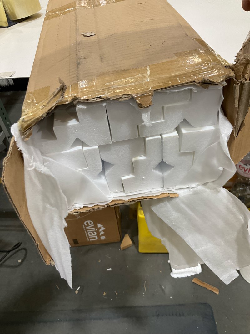 Condition photo showing Good Condition for 9Pcs 47.24?(Total 35.4 Ft) Ceiling Crown Molding with LED Duct Kit for Seamless Ambient Accent Lighting Waterproof Channel for LED Trim Moulding Strip Installation 1 Stairs