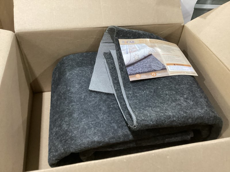 Condition photo showing Good Condition for Natural Rubber Backing Rug Pads 1/4” Thick, 2 x 10 Ft Non Slip Carpet Gripper Keep Rugs in Place, Under Area Rug Protective Cushioned Pads, Carpet Runners, Hardwood Floors Protection