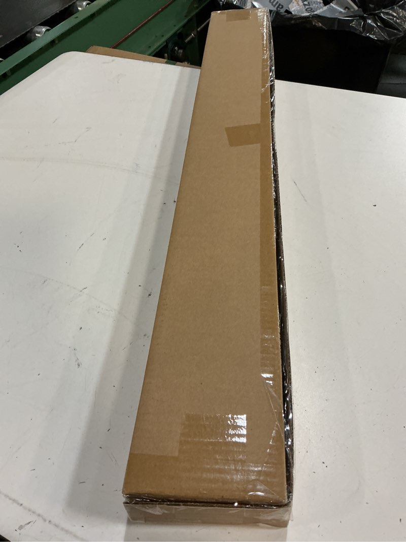 Condition photo showing New/Like New for lazblinds no tools no drill cordless 1" vinyl mini blinds, 100% blackout blinds for indoor windows, room darkening privacy window blinds and shades for interior, 34 1/2" w x 64" h, black black 34.5" w x 64" h