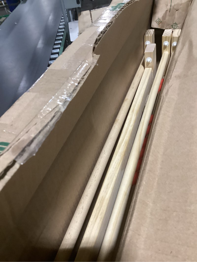 Condition photo showing As Is for Foldable Wooden Playpen, Baby Wood Play Pen with Sound Book & Height Chart, Toddler Play Area with Educational Panel (Weather, Months, Numbers) for Babies and Toddlers(8-Panel)