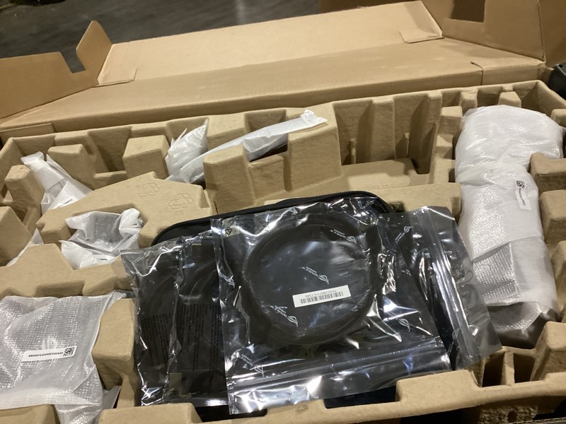 Condition photo showing As Is for ASUS ROG Swift 32” 4K OLED Gaming Monitor (PG32UCDM) - UHD (3840 x 2160), QD-OLED, 240Hz, 0.03ms, G-SYNC Compatible, Custom Heatsink, Graphene Film, 99% DCI-P3, True 10-bit, 90W USB-C 32" OLED 4K 240Hz UHD G-SYNC