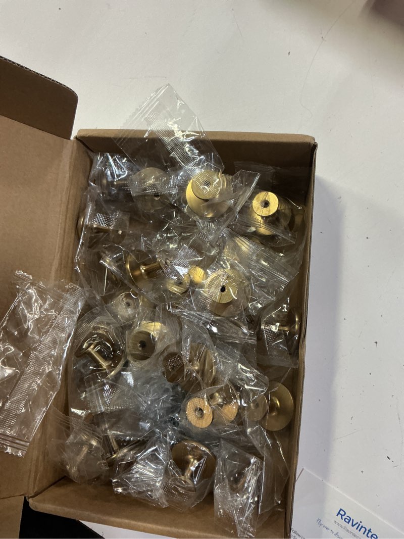 Condition photo showing New/Like New for ravinte 30 pack 1-1/4 inch kitchen cabinet knobs champagne bronze dresser zinc pulls door drawer handles for dresser drawers 30 champagne bronze
