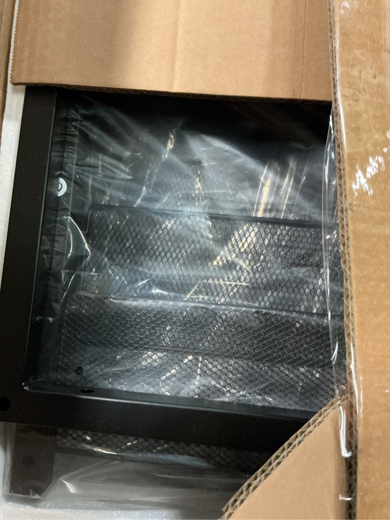 Condition photo showing New/Like New for Printer Stand, 3-Tier Industrial Large Printer Table with Shelf, 23"x15" Mobile Heavy Duty Storage Rack on Wheels for Home Office Printer Fax Machine Scanner Copier Black