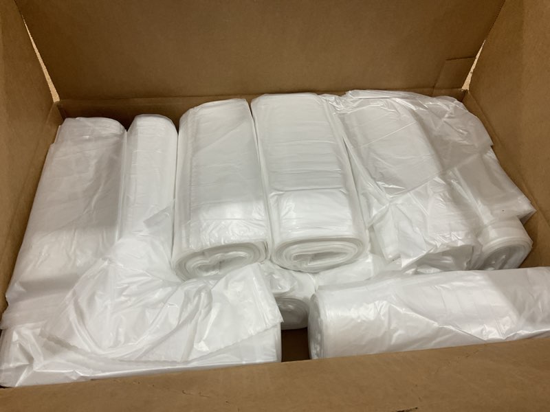 Condition photo showing New/Like New for inteplast group s334016n high-density can liner, 33 x 40, 33gal, 16mic, clear, 25 per roll (case of 10 rolls)