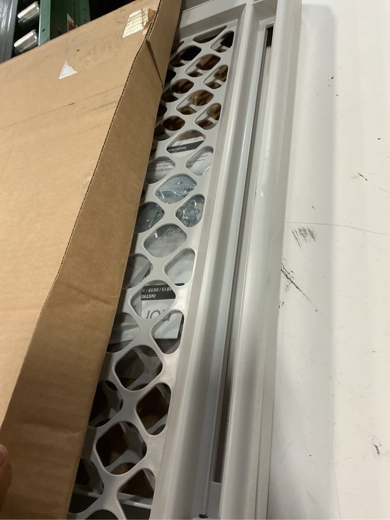 Condition photo showing As Is for north states 5-way pet gate, model# 8619