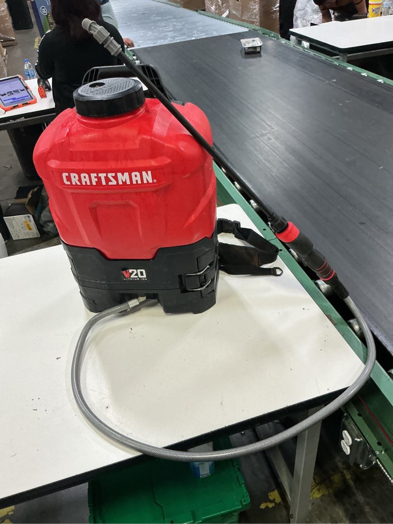 ( no include  batery ) CRAFTSMAN 20V 4 Gallon Backpack SprayerNo battery Bundle Powered Sprayer Wand