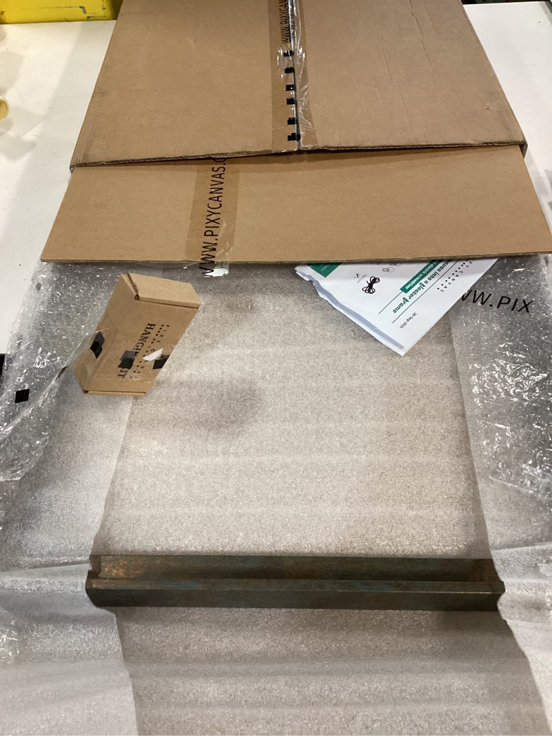 Condition photo showing New/Like New for Pixy Canvas 18x24 inch Floater Frame for Canvas Paintings. 12 Colors. Floating Frame fits 5/8", 3/4" & max 7/8" Deep Stretched Canvas & Wood Panels (18 x 24 inch, Rusty Blue) Rusty Blue 18 x 24 inch