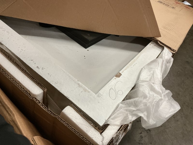 Condition photo showing As Is for Global Furniture USA D04 White Bar Table INCOMPLETE box 1 of 2 only 