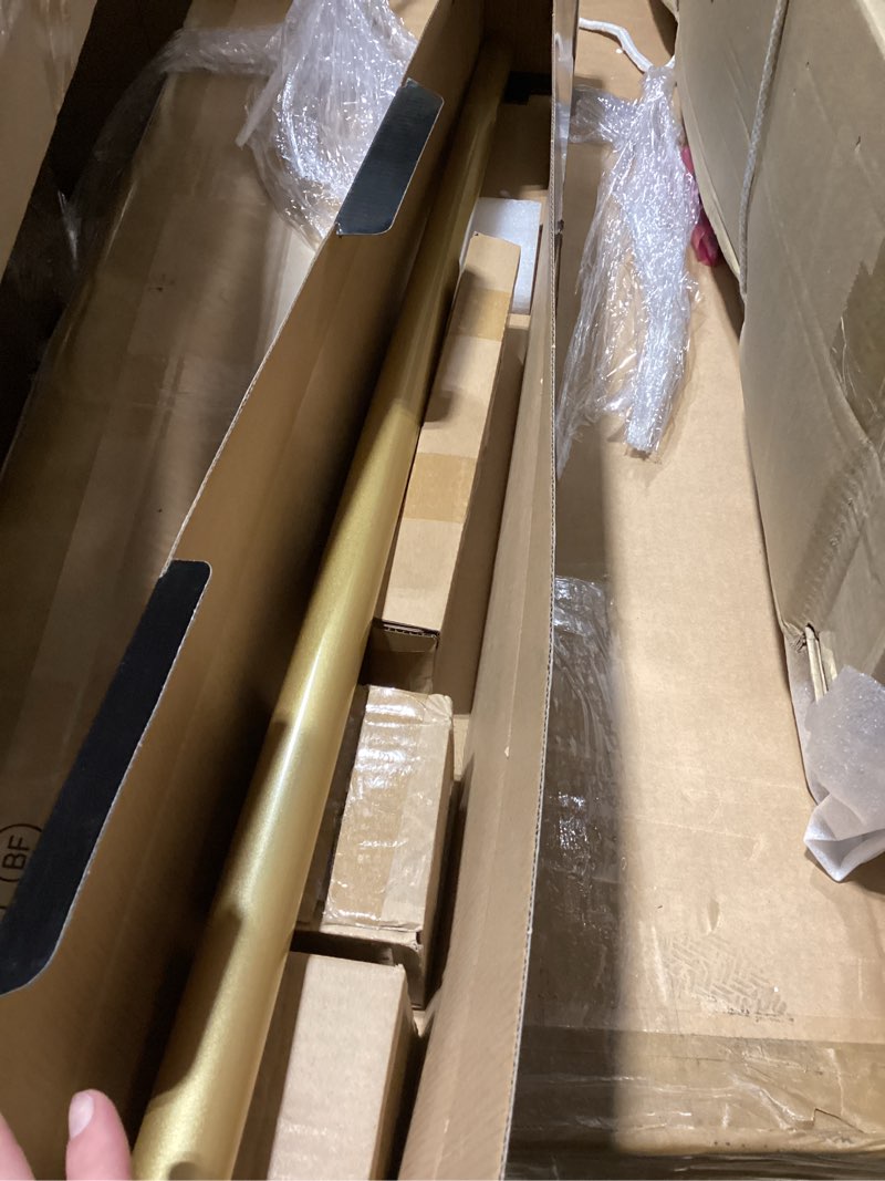 Condition photo showing Good Condition for harri bridgon clear faceted single curtain rod set adjustable 1.125" dia