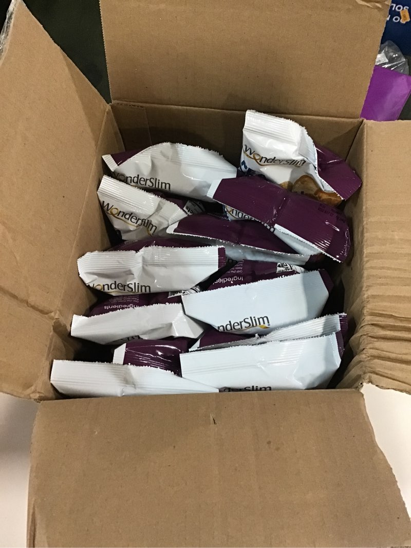 Condition photo showing Brand New for (BEST BY 06/23/2025) WonderSlim Pea Protein Snack Chips, Salt & Vinegar 10ct Value Pack - 120 Calories, 10g Protein, Gluten Free