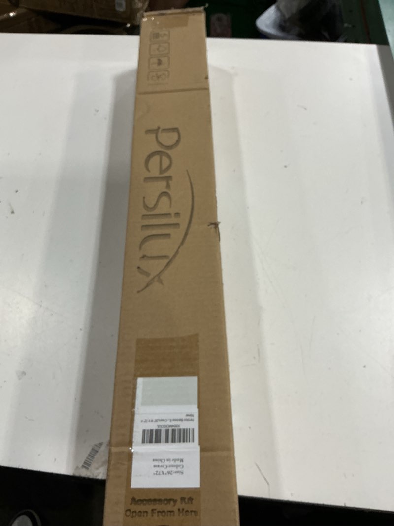 Condition photo showing New/Like New for persilux blackout roller shades for window blinds,cordless,linen fabric,thermal insulated fabric uv protection shades for home,office,bedroom,door,blackout-cream,26" w x 72" h 26"w x 72"h blackout-cream