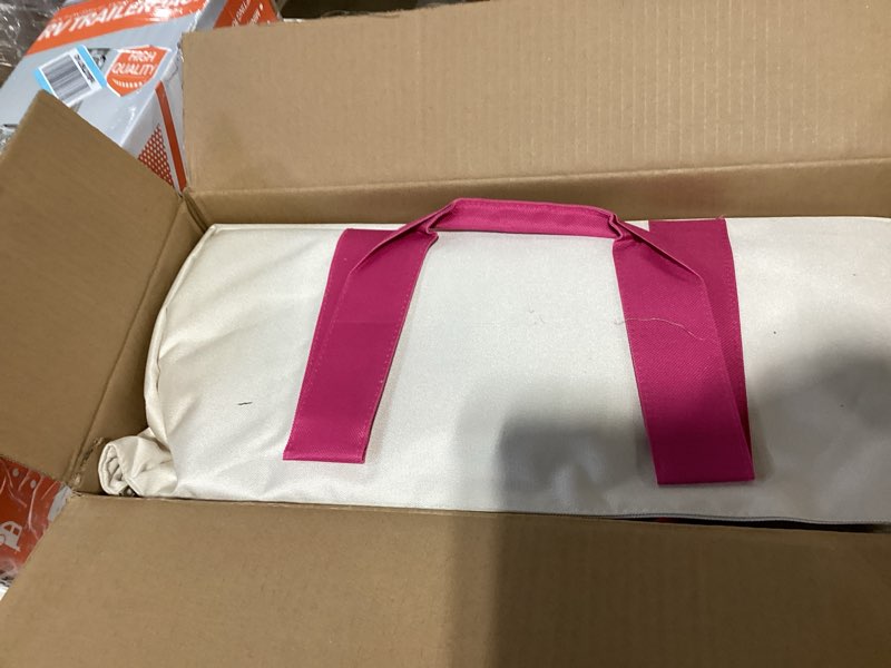 Condition photo showing As Is for american mahjong game set, portable carrying bag,acrylic 160 tiles,western mahjong tiles set,complete ma jong set (pink)