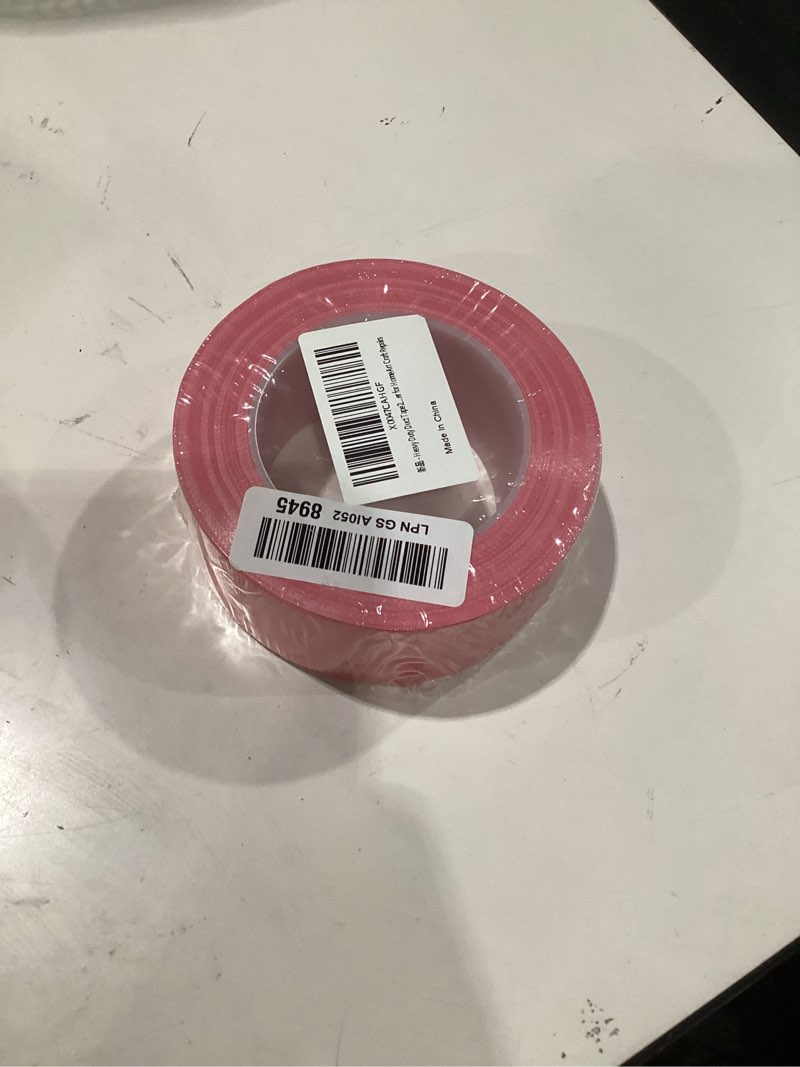 Condition photo showing New/Like New for pink duct tape heavy duty, 1.88 inch x 35 yard waterproof strong adhesive duct tape for indoor outdoor repairs tear by hand, 1 roll