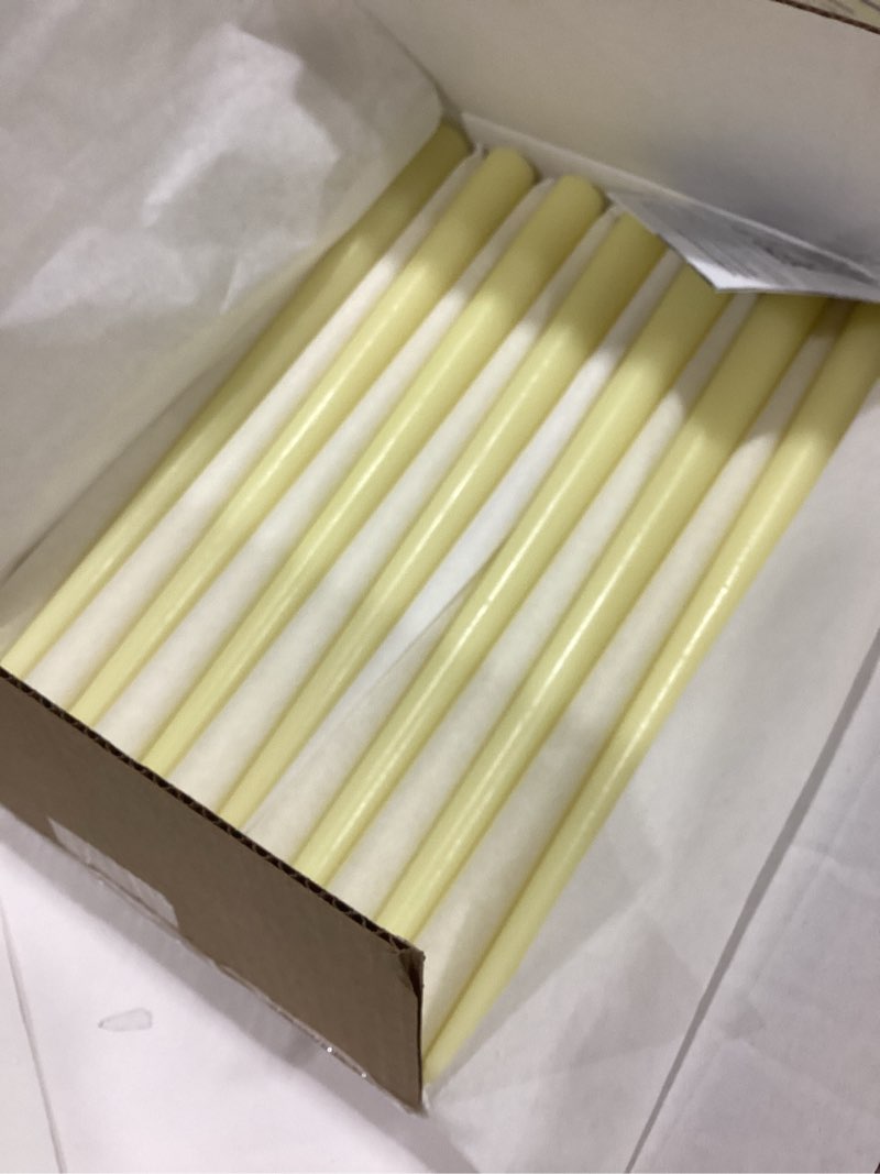 Condition photo showing Good Condition for simply soson 12 inch ivory taper candle sticks, set of 30 candle sticks, tapered candles, dripless taper candles, ivory candlesticks, tall candles, taper candles bulk ivory 12 inch - 30 pk
