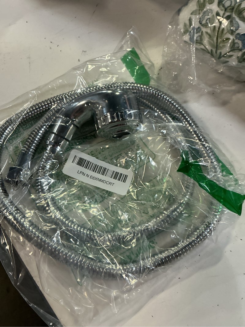 Condition photo showing Good Condition for lukloy shampoo bowl sprayer hose replacement, 1/2" nut professional salon sink stainless steel hose for sink shampoo bed 1/2 nut 1/2 kit