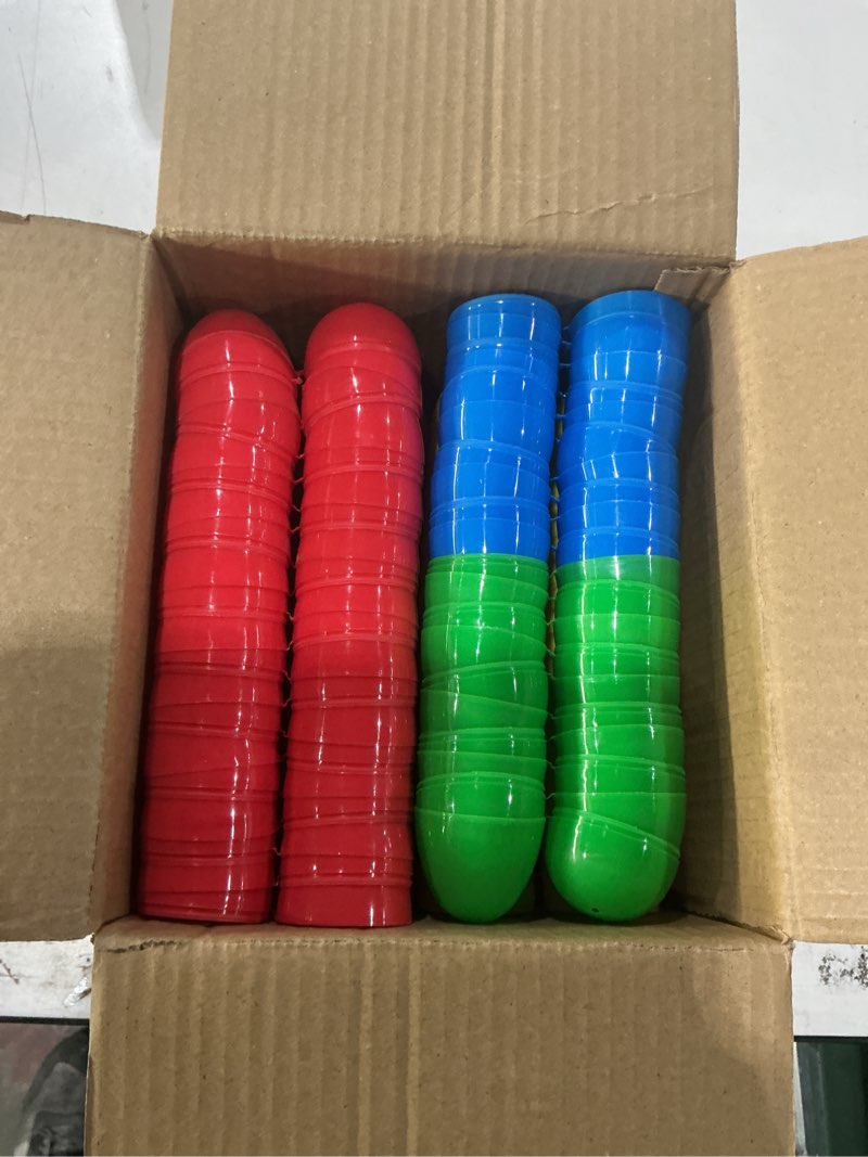 Condition photo showing New/Like New for 120pcs easter eggs, 2.3" fillable bright colors plastic easter eggs empty for easter hunt, easter basket stuffers, party favor, classroom prize supplies