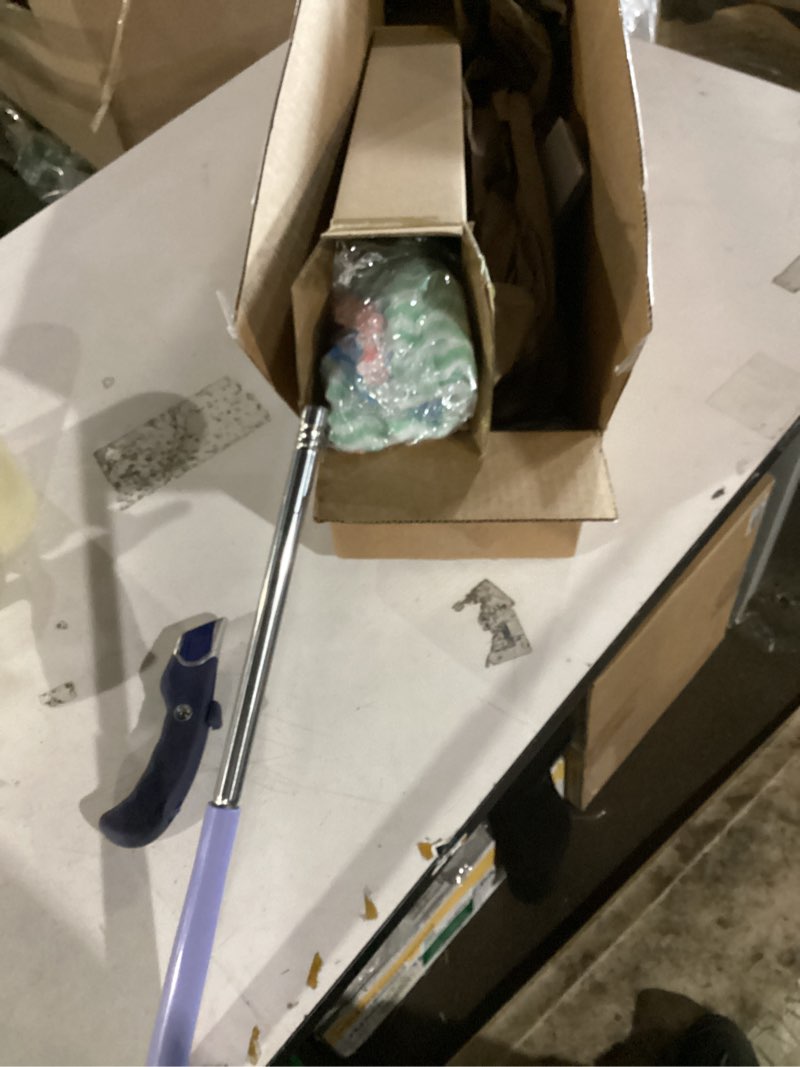 Condition photo showing Good Condition for 2026 upgraded snap grip mini mop,zero touch mini mops,cloth changing mini-mop with automatic hands free push pull handle,retractable disposable dust mops for multi cleaning (37.4in + 10*cloth) 37.4in+10cloths