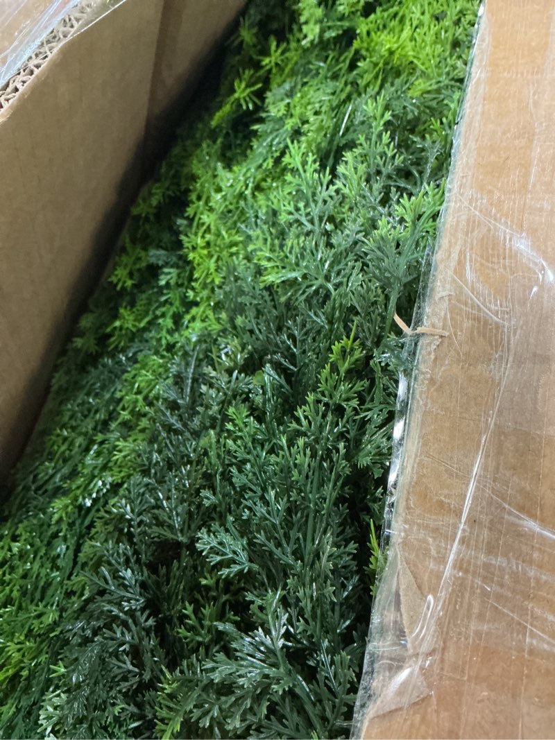 Condition photo showing Good Condition for chillchard two 6ft artificial plants topairy faux cedar trees for outdoor planters, 72in tall fake pine bushes uv resistant large potted shrubs for front porch décor 6 ft - 2pack