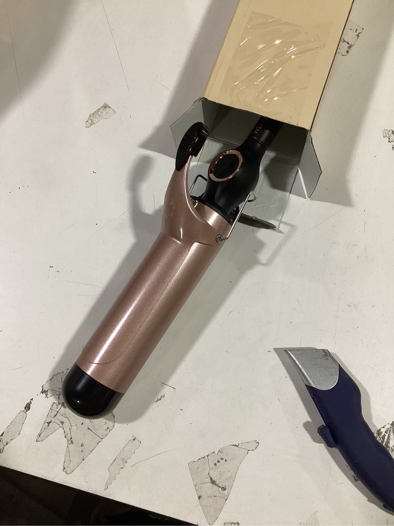 Condition photo showing Good Condition for Large Curling Iron 2 Inch, Ceramic Long Barrel Hair Curling Wand, Hair Styling Tool, Dual Voltage, LCD Display, Black 2 inches