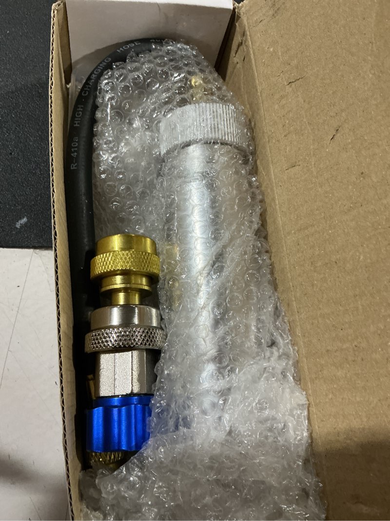 Condition photo showing Good Condition for lichamp ac oil injector r134a, r1234yf refrigerant a/c dye injector kit with adjustable coupler and oil checkers