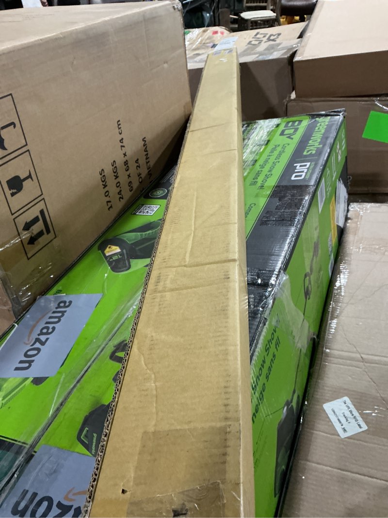 Condition photo showing As Is for DEZ FURNISHINGS Cordless 1.5" Blackout Cellular Shade, 65"W x 72"H, Anchor Gray