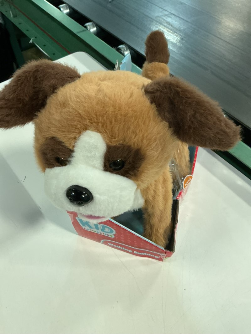 Condition photo showing Good Condition for kid connection electronic walking pet bulldog, 10in height, toddler plush toys