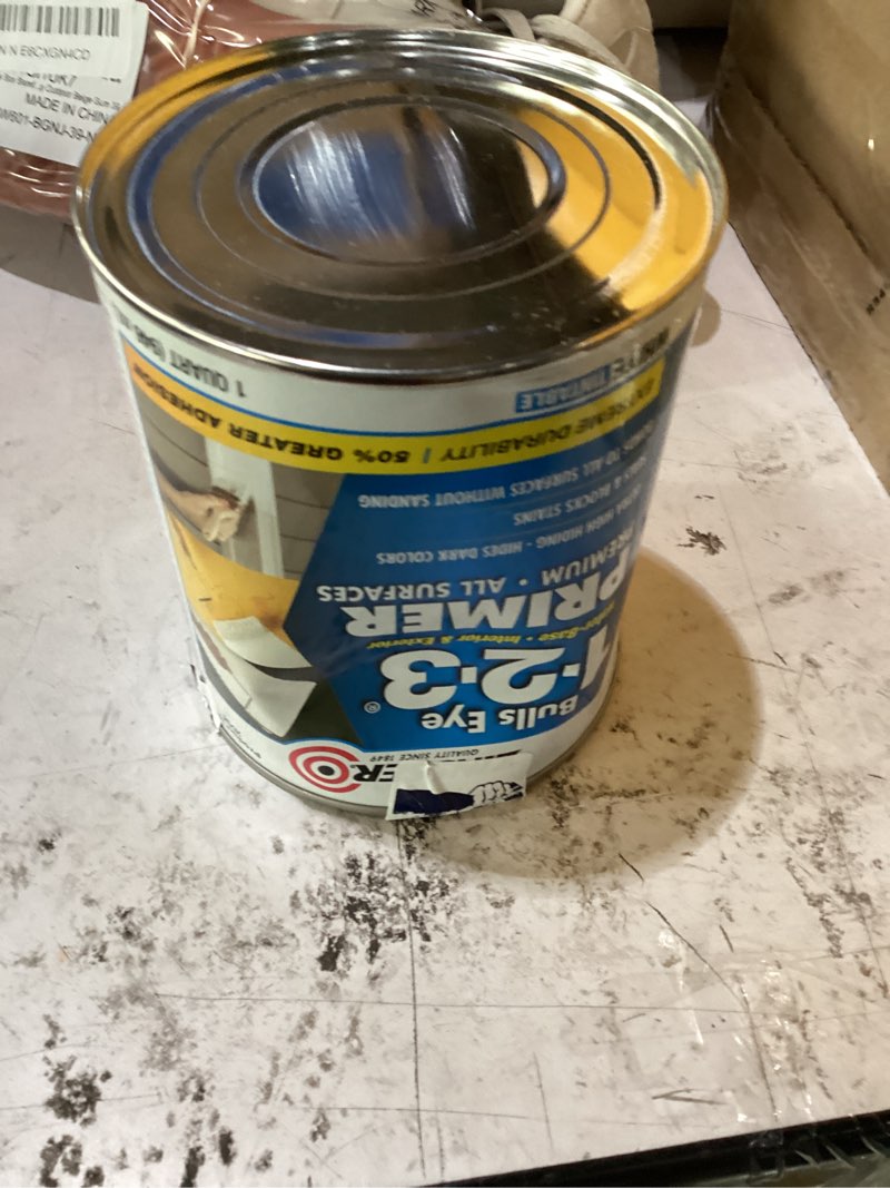 Condition photo showing New/Like New for 1 quart bulls eye 1-2-3 primer sealer stain killer 1 quarts (pack of 1)