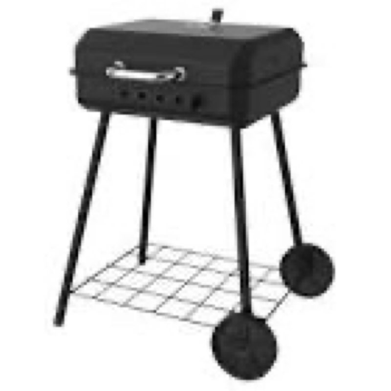 master forge small 290-sq.in 18.2-in w black cart charcoal grill