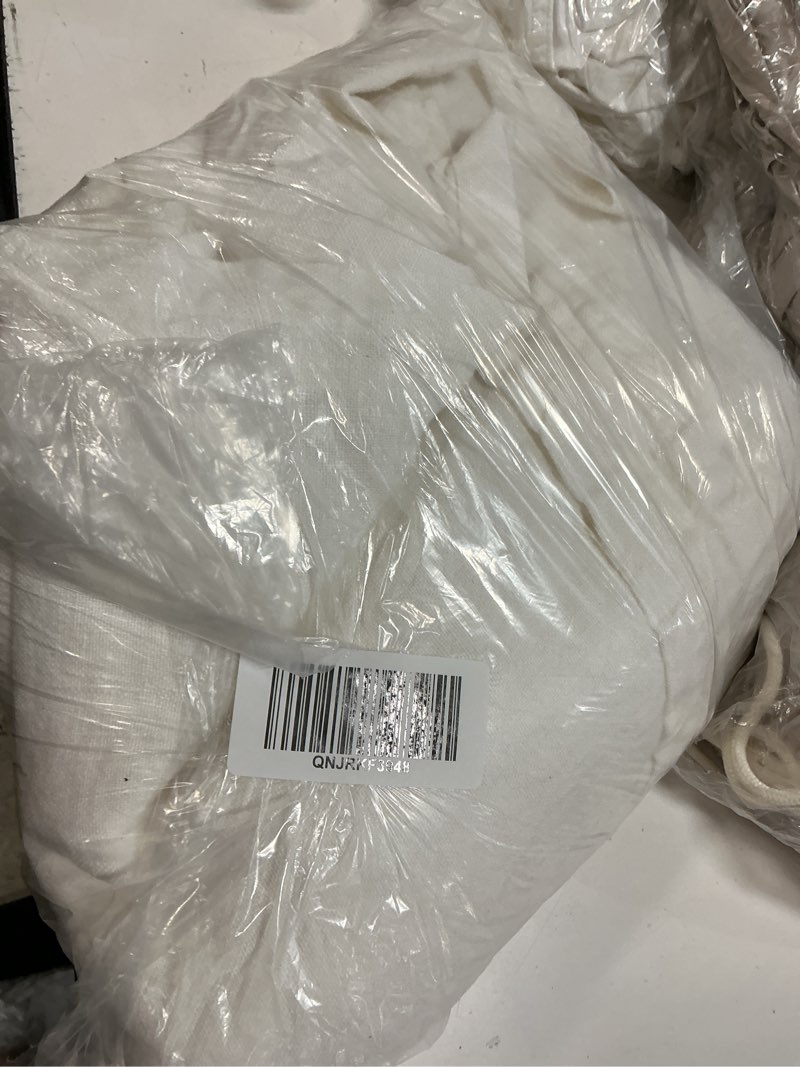 Condition photo showing New/Like New for vintage wash european linen bed cover, full/queen, ivory