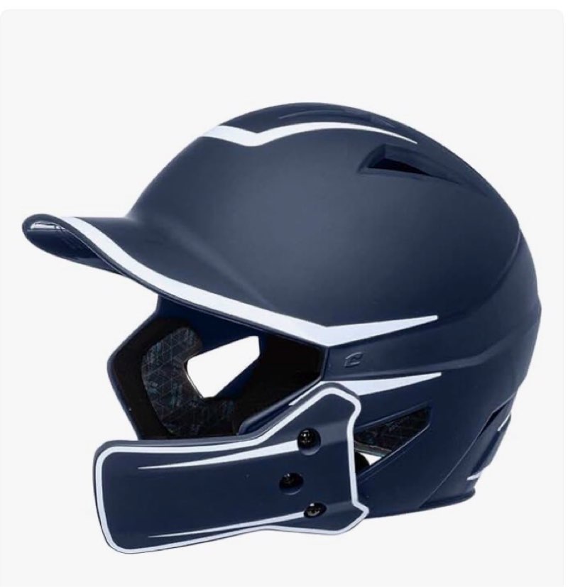 champro hx legend plus batting helmet navy, white large