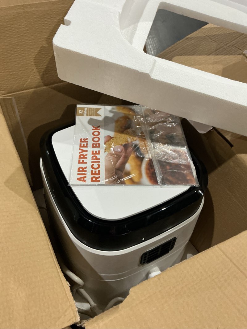 air fryer, allcool airfryer oven 8qt large 1700w 8-in-1 with touch screen air fryers dishwasher safe nonstick basket freidora de aire 36 recipes bpa & pfoa free white