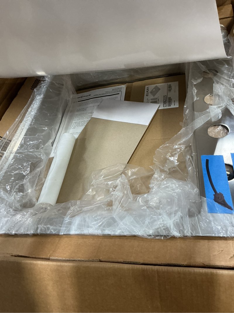 Condition photo showing Good Condition for Elkay Crosstown ECTSR25229TBG5 Single Bowl Dual Mount Stainless Steel Sink Kit 25" 5 Faucet Holes